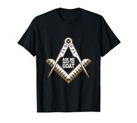 Ask Me About The Goat Square Compass T-Shirt