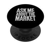 Ask Me About The Market Real Estate Worker |- PopSockets Adhesive PopGrip