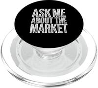 Ask Me About The Market Real Estate Worker |- PopSockets PopGrip for MagSafe