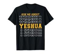 Ask Me About Yeshua Hebrew Jesus Christians Faith T-Shirt
