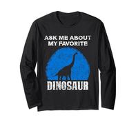 Ask Me After My Favourite Dinosaur Cute Dinosaur Long Sleeve T-Shirt