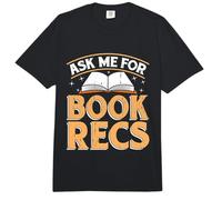 Ask Me for Book Recs School Librarian Bookaholic Librarian Comfort Colors Adult Heavyweight T-Shirt