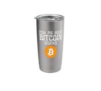 Ask Me How Cryptocurrency Works Stainless Steel Insulated Tumbler