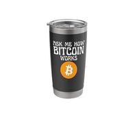 Ask Me How Cryptocurrency Works Stainless Steel Insulated Tumbler