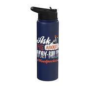 Ask Me Ivory-Billed Woodpecker Birdwatching Birdwatcher Stainless Steel Insulated Water Bottle