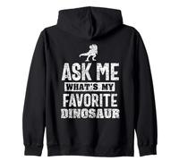 Ask Me What's My Favorite Dinosaur Kids Dinosaurs Dinosaur Zip Hoodie