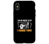 Ask Me Where To Sit I Dare You Funny Ushering Proud Ushers Case for iPhone X/XS