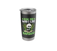 Ask Me Why I Like Bamboo Stainless Steel Insulated Tumbler