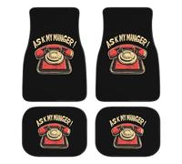 Ask My Manager Fashion Car Floor Mats Set of 4 Waterproof Non-Slip Carpet Accessories