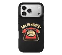 Ask My Manager Protective Cover Compatible with iPhone 17/17 Air/17 Pro/17 Pro Max Phone Case TPU Shockproof