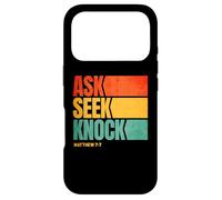 Ask Seek Knock Matthew 7:7 Christian Men Women Faith Case for iPhone 17 Pro