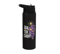 Ask The Tarot Cards Mystic Stainless Steel Insulated Water Bottle