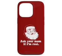 ASK YOUR MOM IF I'M REAL Retro Santa Claus Christmas Meme Case for iPhone 13 Pro