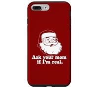 ASK YOUR MOM IF I'M REAL Retro Santa Claus Christmas Meme Case for iPhone 7 Plus/8 Plus