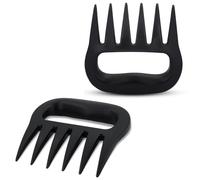 AskBed Meat Shredder Claws for BBQ - Heavy Duty Grill Puller Shredding Tool for Pulled Pork, Chicken & Beef - Grill Accessories Gifts for Men/Women (2-Pack, Black)