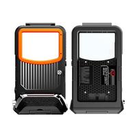 ASKCFENV Underwater Case for Samsung Galaxy/Moto, Black Orange