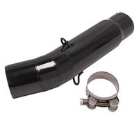 ASKFHK For Suzuki GSX-S 750 BK750 GSR750 2018-2023 Motorcycle Muffler Mid Link Slip-On Escape Exhaust Pipe Motorcycle Exhaust Pipe Muffler(Black)