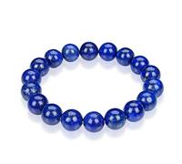 ASKFNASDKMFN 1pc Natural Stretch Gemstone Bracelet 10mm (0.39") Bead 7 Inch to 8.5 Inch Healing Crystal Energy Quartz Chakra Jewelry Women Men Birthday Gift
