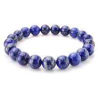 ASKFNASDKMFN 1pc Natural Stretch Gemstone Bracelet 8mm (0.31") Bead 7" to 8.5 inch Healing Crystal Energy Quartz Chakra Jewelry Women Men Birthday Gift