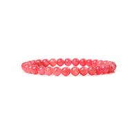 ASKFNASDKMFN 6mm Natural Crystal Bracelet for Women,Red Agate Gemstone Beaded Bracelet Stretchy Chakra Red Gems Stones Healing Crystal Energy Quartz Jewelry
