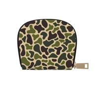 ASKFNASDKMFN Camouflage Fluid Shapes Wallet Cruise Ship Passengers - Cabin Key and Charge Card case 9X11CM
