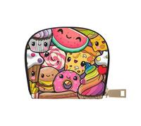 ASKFNASDKMFN Cartoon with Fast Food Wallet Cruise Ship Passengers - Cabin Key and Charge Card case 9X11CM