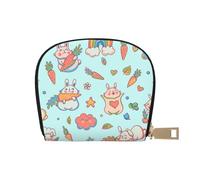 ASKFNASDKMFN Cute Bunny with Rainbow Wallet Gamers - Arcade and Gift Card case 9X11CM