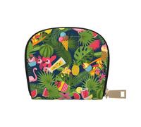 ASKFNASDKMFN Flat Cute Summer Elements Cocktails Card Pack Ski Resort Visitors - Lift Ticket and Lodge Card Holder 9X11CM