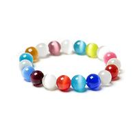 ASKFNASDKMFN Healing Natural Stone Stretch Bracelet Strand Chakra Crystal Beaded Energy Reiki Spirituality for Women Conservancy Meditation Protection Jewelry