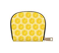 ASKFNASDKMFN Lemon Slices Leather Bag Urban Explorers - Compact Carry for City Adventures 9X11CM