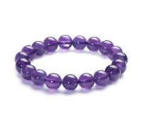 ASKFNASDKMFN Natural Amethyst or Citrine Crystal Bracelet - Healing Gemstone Jewelry, Gift for Mom, Dad, Wife & Husband, Ideal for Motheru2019s Day & Fatheru2019s Day, Unisex Gift for Women & Men