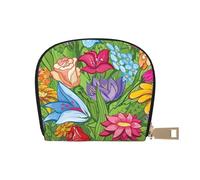 ASKFNASDKMFN Vintage Bright Floral Card Pack Outdoor Adventurers - Durable Card case for Trails 9X11CM