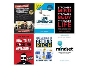 Askgaryvee life leverage mindset with muscle 6 books collection set PB New