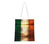 ASKhgg Retro Irish flag Prints Women's Canvas Tote Bag, Large Capacity Shoulder Bags Aesthetic Handbags for Work & Shopping