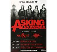 Asking Alexandria - Closure 2011 - Concert Poster Plakat