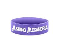 Asking Alexandria Logo Official New Purple Silicone Wristband
