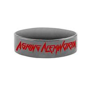 Asking Alexandria Logo Wrist Metal Official New Grey Silicone Wristband