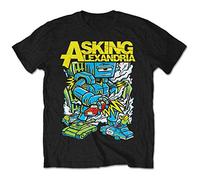 Asking Alexandria Men's Killer Robot T-Shirt, Black, XX-Large