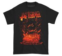Asking Alexandria Men's Metal Hand Cotton T-Shirt in Black | Size: 2XL Asking Alexandria Black 2XL