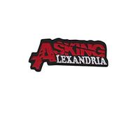 Asking Alexandria Red Silver Patch Badge Embroidered Iron on Applique Souvenir Accessory