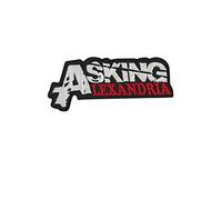 Asking Alexandria Silver Red Patch Badge Embroidered Iron on Applique Souvenir Accessory