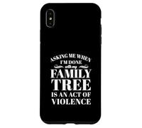 Asking Is An Act Of Violence Funny Case for iPhone XS Max