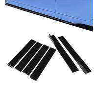 ASKKLP 6pcs Car Side Skirt for Citroen DS3 (2010-2016), Anti Scratch Exterior Lower Side Bottom Line for Car ABS Black Bendable High Toughness Lower Side Skirt