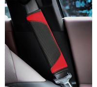 ASKKLP Seat Belt Shoulder Cover for Ford B-Max 2015+, Car Seat Belt Pad Comfort Harness Pads Car Seat Belt Protector Car Strap Shoulder Pads Car Interior Accessories,A-RED