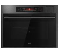 ASKO Craft OCS64BSH Built In Compact Electric Single Oven - Black Steel
