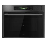 ASKO Craft OCS64BSH Built In Compact Electric Single Oven - Black Steel