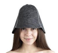ASKOLD Ukrainian Wool Sauna Hat Gray for Sauna Banya Bath House - Sauna Hat Finnish - Ukraine Sauna Hat Wool - Russian Banya Hat for Men - Sauna Hat for Men - Sauna Hats Russian