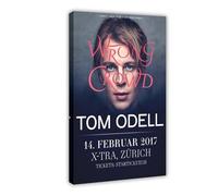 ASKRVNNZ Tom Odell Wrong Crowd Album Poster Canvas Poster Wall Art Decor Print Picture Paintings for Living Room Bedroom Decoration 16x24inch(40x60cm)