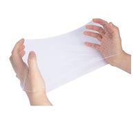 Askuang 50PCS of White Hair Net Individual Packing Invisible Elastic Edge Mesh Stretchable Hair Nets for Women Sleeping Ballet Bun Food Service Individual Package Hairnet 20"