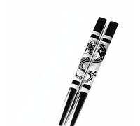 asky 1 Pair Stainless Steel Chopsticks Anti Skid Dragon Food Chop Sticks Portable Tableware (#3)